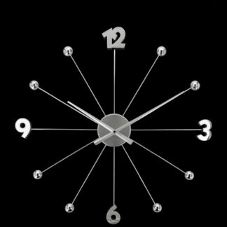 放射時光銀球時鐘 Radiant time 60 silver ball clock