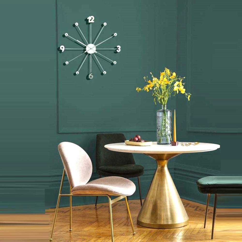 放射時光60時鐘-客廳 Radiant time 60cm clock on the living room wall