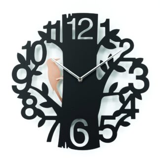 森音時光掛鐘 樹木造型 啄木鳥 Forest Echo Wall Clock – Tree & Woodpecker Design